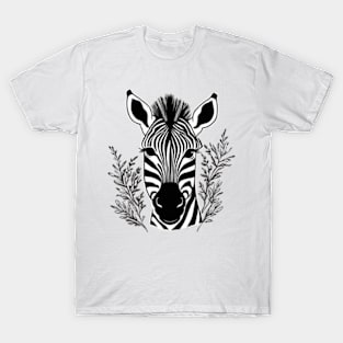 Cute floral zebra gift ideas T-Shirt